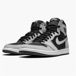 PK Sneakers Jordan 1 Retro High Shadow 2.0 Black/White-Light Smoke Grey 555088-035