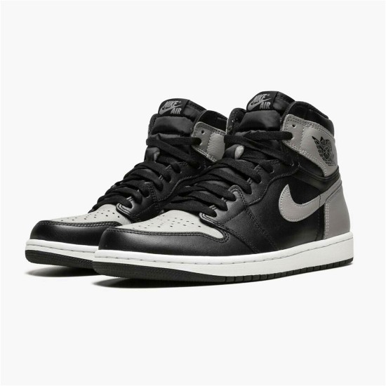 PK Sneakers Jordan 1 Retro High Shadow (2018) Black/Medium Grey-White 555088-013