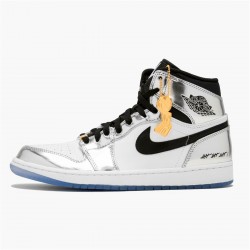 PK Sneakers Jordan 1 Retro High Think 16 (Pass the Torch) Chrome/Black-White-Turbo Green AQ7476-016