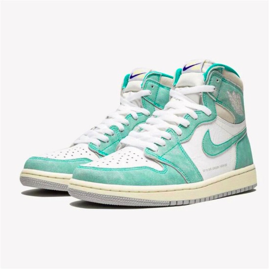 PK Sneakers Jordan 1 Retro High Turbo Green Turbo Green/Sail-White-Light Smoke Grey 555088-311