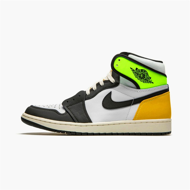 PK Sneakers Jordan 1 Retro High White Black Volt University Gold White/Black-Volt-University Gold 555088-118