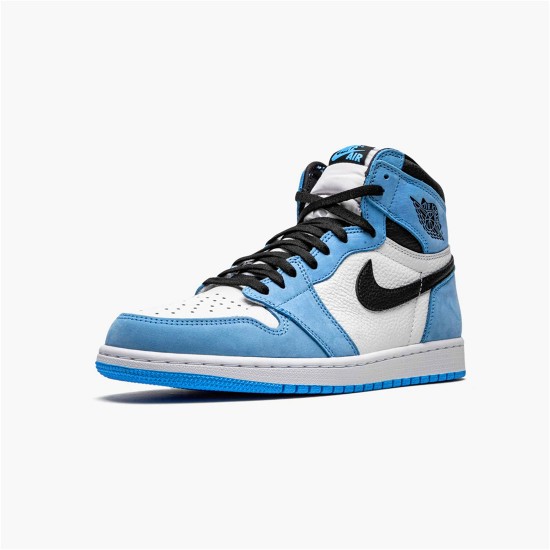 PK Sneakers Jordan 1 Retro High White University Blue Black White/University Blue-Black 555088-134