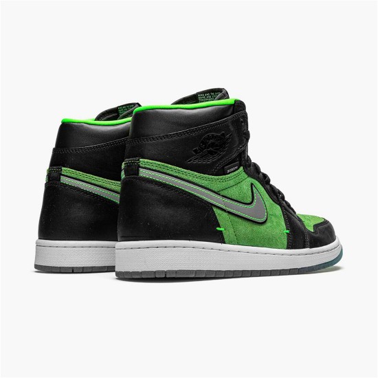 PK Sneakers Jordan 1 Retro High Zoom Zen Green Black/Black-Tomatillo-Rage-Green CK6637-002