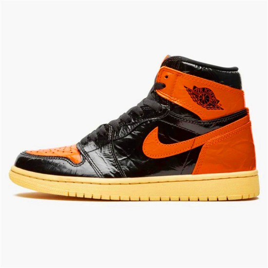 PK Sneakers Jordan 1 Retro High Shattered Backboard 3.0 Black/Pale Vanilla-Starfish 555088-028