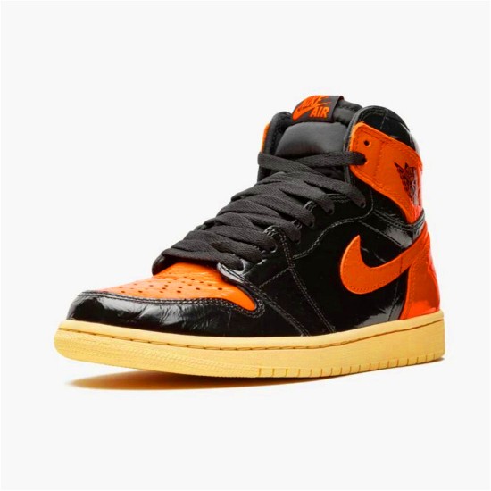 PK Sneakers Jordan 1 Retro High Shattered Backboard 3.0 Black/Pale Vanilla-Starfish 555088-028