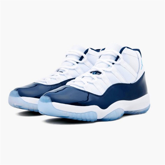 PK Sneakers Jordan 11 Retro UNC Win Like 82 White/University Blue-Midnight Navy 378037-123