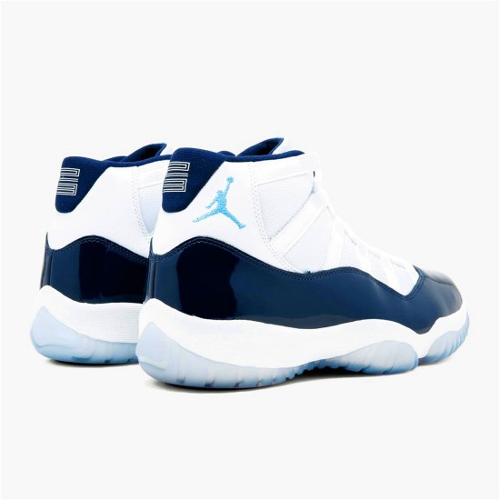 PK Sneakers Jordan 11 Retro UNC Win Like 82 White/University Blue-Midnight Navy 378037-123