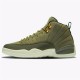 PK Sneakers Jordan 12 Retro Chris Paul Class Of 2003 Olive Canvas/Black-Sail 130690-301