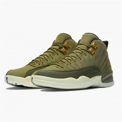 PK Sneakers Jordan 12 Retro Chris Paul Class Of 2003 Olive Canvas/Black-Sail 130690-301