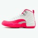 PK Sneakers Jordan 12 Retro Dynamic Pink (GS) white/vivid pink-mtllc silver 510815-109