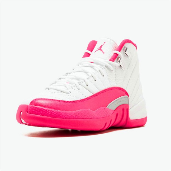 PK Sneakers Jordan 12 Retro Dynamic Pink (GS) white/vivid pink-mtllc silver 510815-109