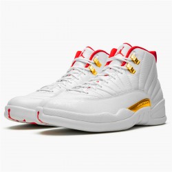 PK Sneakers Jordan 12 Retro FIBA (2019) White/University Red-Metallic Gold 130690-107