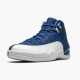 PK Sneakers Jordan 12 Retro Indigo Stone Blue/Legend Blue-Obsidian 130690-404