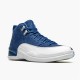 PK Sneakers Jordan 12 Retro Indigo Stone Blue/Legend Blue-Obsidian 130690-404