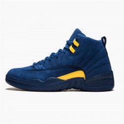 PK Sneakers Jordan 12 Retro Michigan College Navy/Amarillo BQ3180-407