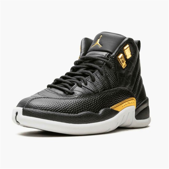 PK Sneakers Jordan 12 Retro Black Metallic Gold White (W) Black/Metallic Gold-White AO6068-007