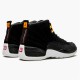 PK Sneakers Jordan 12 Retro Reverse Taxi Black/White-Taxi-Black 130690-017