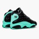 PK Sneakers Jordan 13 Retro Black Island Green Black/Metallic Silver-Island Green 414571-030