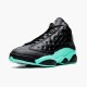 PK Sneakers Jordan 13 Retro Black Island Green Black/Metallic Silver-Island Green 414571-030