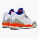 PK Sneakers Jordan 3 Retro Knicks White/Old Royal-University Orange-Tech Grey 136064-148