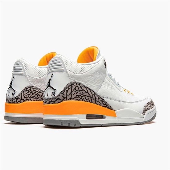 PK Sneakers Jordan 3 Retro Laser Orange (W) White/Laser Orange-Cement Grey-Black CK9246-108