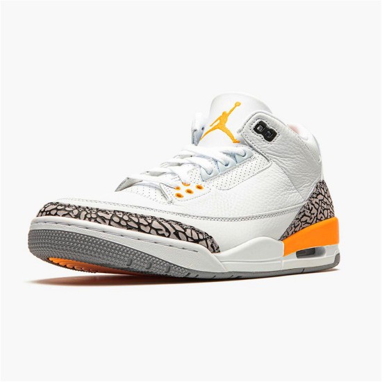 PK Sneakers Jordan 3 Retro Laser Orange (W) White/Laser Orange-Cement Grey-Black CK9246-108