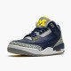 PK Sneakers Jordan 3 Retro Michigan PE Black/University Gold-Cement Grey AJ3-820064