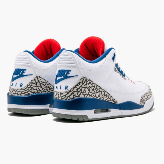 PK Sneakers Jordan 3 Retro True Blue (2016) White/True Blue-Varsity Red 854262-106