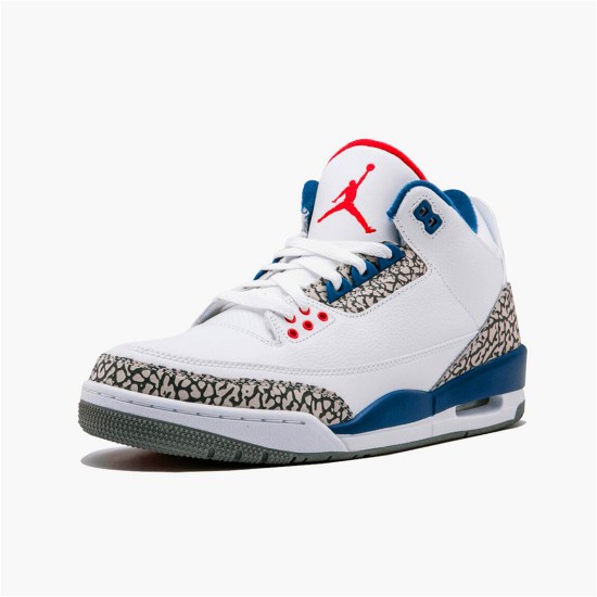 PK Sneakers Jordan 3 Retro True Blue (2016) White/True Blue-Varsity Red 854262-106