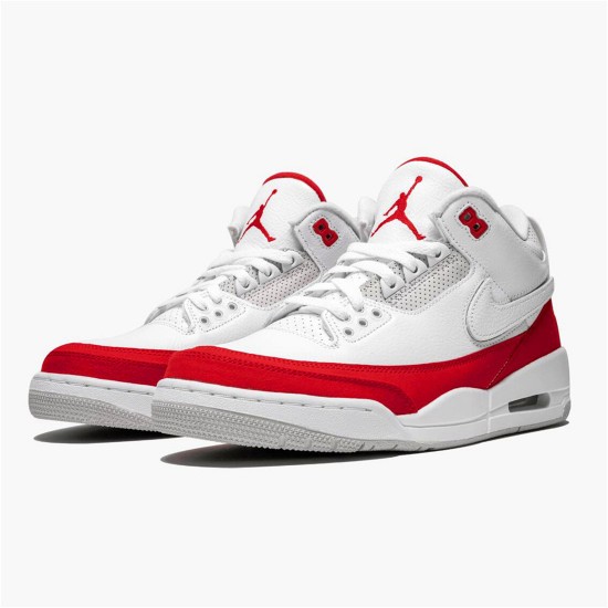 PK Sneakers Jordan 3 Retro Tinker White University Red White/University Red-Neutral Grey CJ0939-100