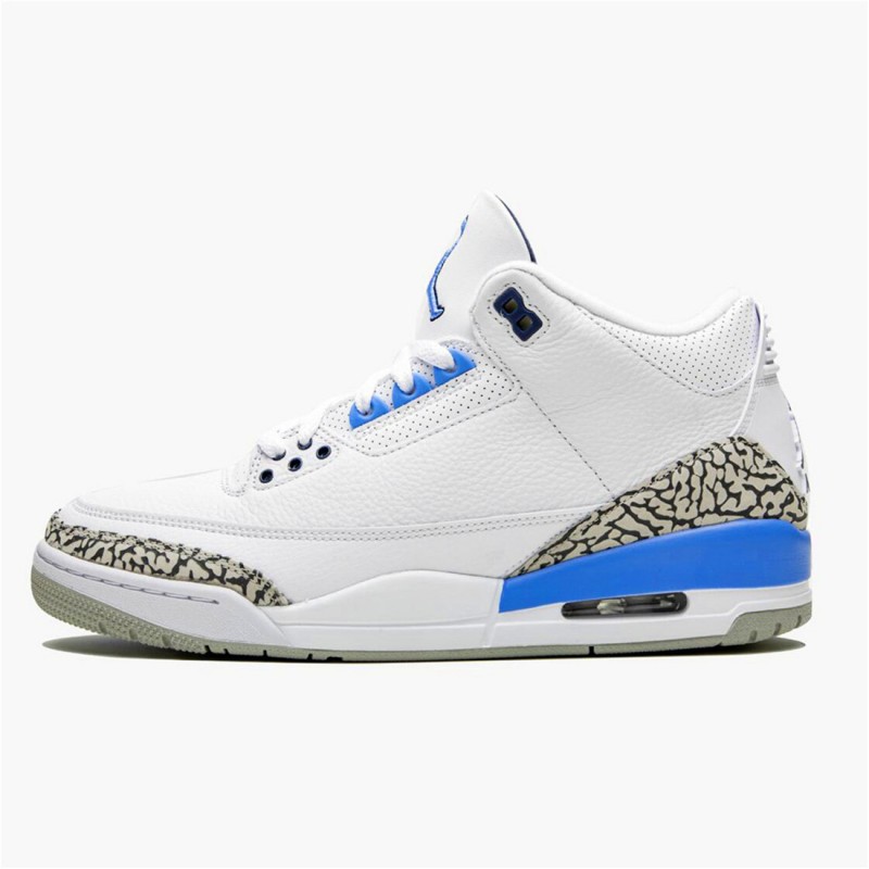 PK Sneakers Jordan 3 Retro UNC (2020) White/Valor Blue-Tech Grey CT8532-104