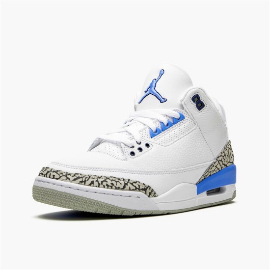 PK Sneakers Jordan 3 Retro UNC (2020) White/Valor Blue-Tech Grey CT8532-104