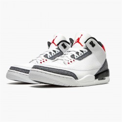 PK Sneakers Jordan 3 Retro SE-T CO JP Fire Red Denim White/Fire Red-Black CZ6433-100