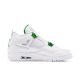 PK Sneakers Jordan 4 Retro Metallic Green White/Metallic Silver-Pine Green CT8527-113