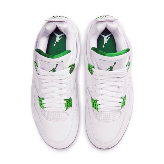 PK Sneakers Jordan 4 Retro Metallic Green White/Metallic Silver-Pine Green CT8527-113