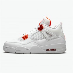 PK Sneakers Jordan 4 Retro Metallic Orange White/Metallic Silver-Team Orange CT8527-118