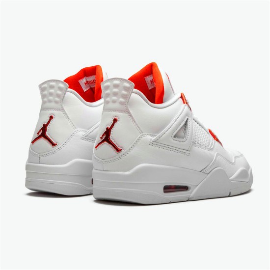 PK Sneakers Jordan 4 Retro Metallic Orange White/Metallic Silver-Team Orange CT8527-118