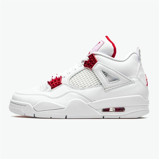 PK Sneakers Jordan 4 Retro Metallic Red White/Metallic Silver-University Red CT8527-112