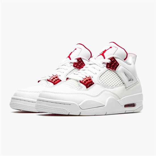 PK Sneakers Jordan 4 Retro Metallic Red White/Metallic Silver-University Red CT8527-112