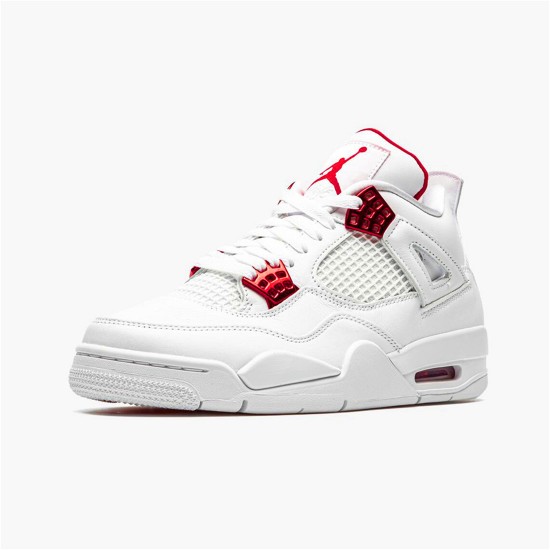 PK Sneakers Jordan 4 Retro Metallic Red White/Metallic Silver-University Red CT8527-112