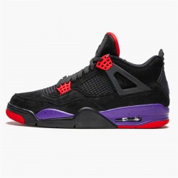 PK Sneakers Jordan 4 Retro Raptors (2018) Black/Court Purple-University Red AQ3816-065