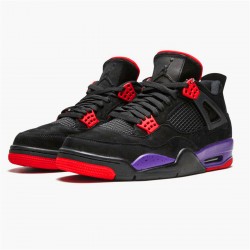 PK Sneakers Jordan 4 Retro Raptors (2018) Black/Court Purple-University Red AQ3816-065