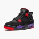 PK Sneakers Jordan 4 Retro Raptors (2018) Black/Court Purple-University Red AQ3816-065