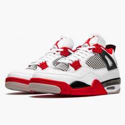 PK Sneakers Jordan 4 Retro Fire Red (2020) White/Black-Tech Grey-Fire Red DC7770-160