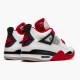 PK Sneakers Jordan 4 Retro Fire Red (2020) White/Black-Tech Grey-Fire Red DC7770-160