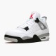 PK Sneakers Jordan 4 Retro White Cement (2016) White/Fire Red-Black-Tech Grey 840606-192