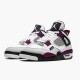 PK Sneakers Jordan 4 Retro PSG Paris Saint-Germain White/Black-Metallic Gold-Bordeaux CZ5624-100