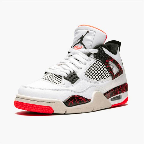 PK Sneakers Jordan 4 Retro Flight Nostalgia White/Black-Bright Crimson-Pale Citron 308497-116