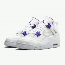 PK Sneakers Jordan 4 Retro Metallic Purple White/Metallic Silver-Court Purple CT8527-115