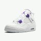 PK Sneakers Jordan 4 Retro Metallic Purple White/Metallic Silver-Court Purple CT8527-115